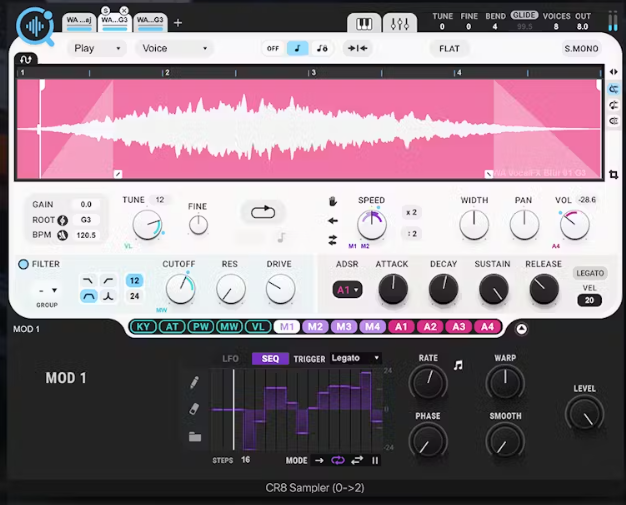 Waves CR8 Creative Sampler